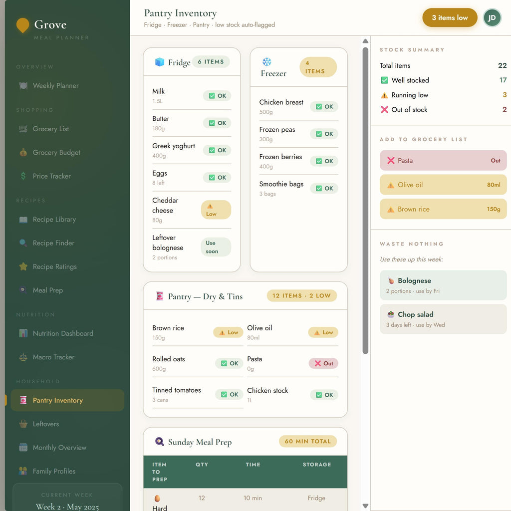 Meal Planner Spreadsheet Excel Google Sheets | Recipe Tracker | Nutrition Tracker | Instant Download