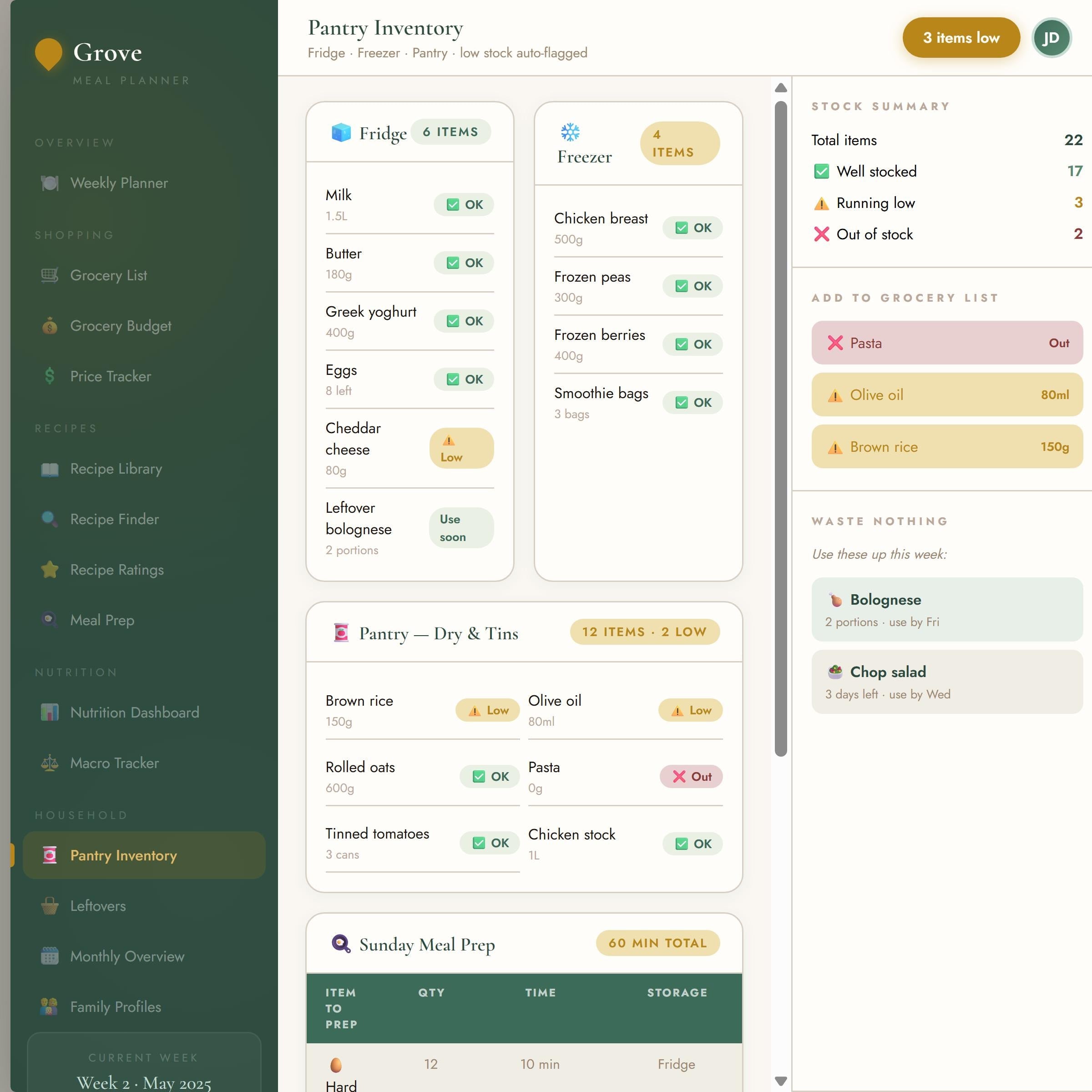 Meal Planner Spreadsheet Excel Google Sheets | Recipe Tracker | Nutrition Tracker | Instant Download