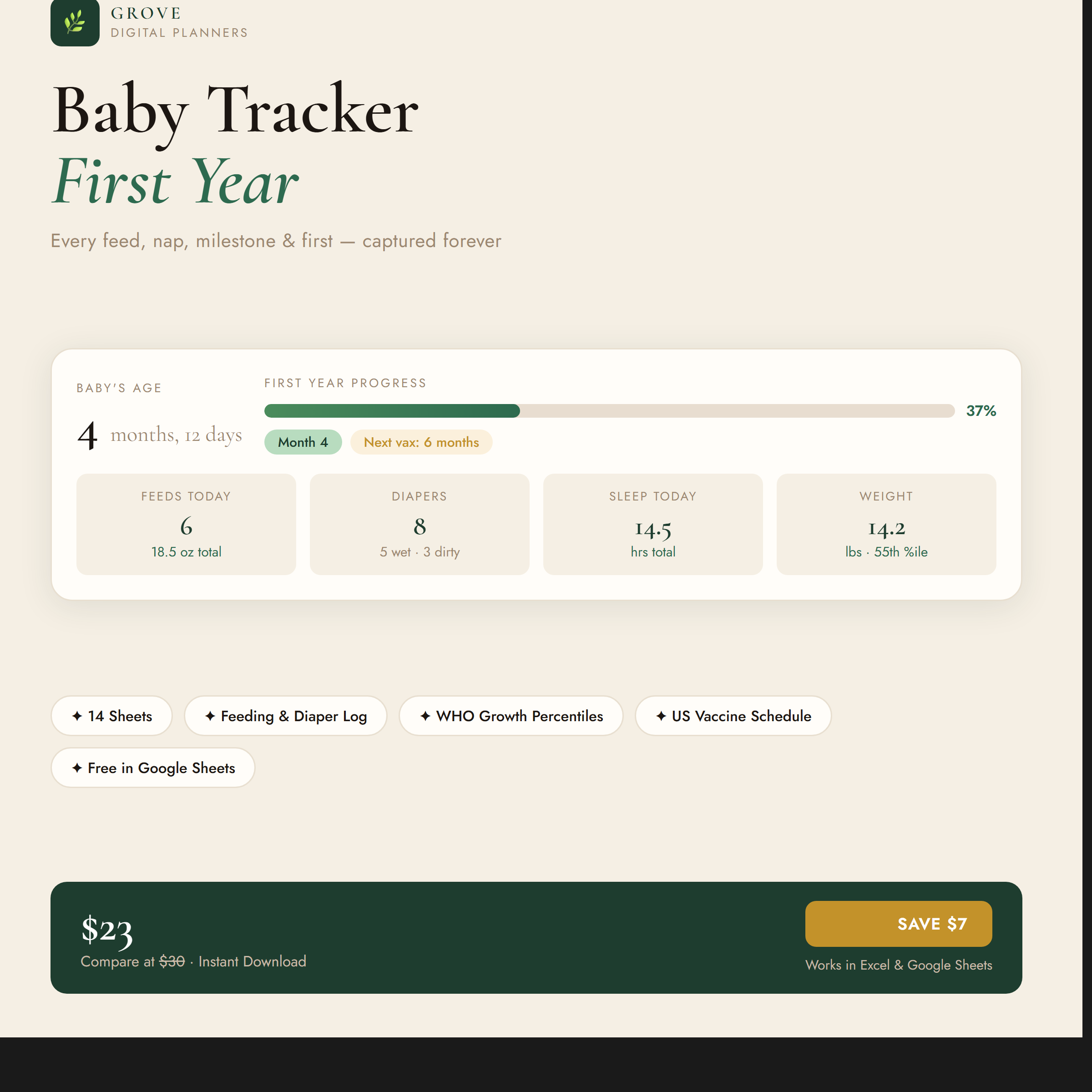 Grove Baby Tracker