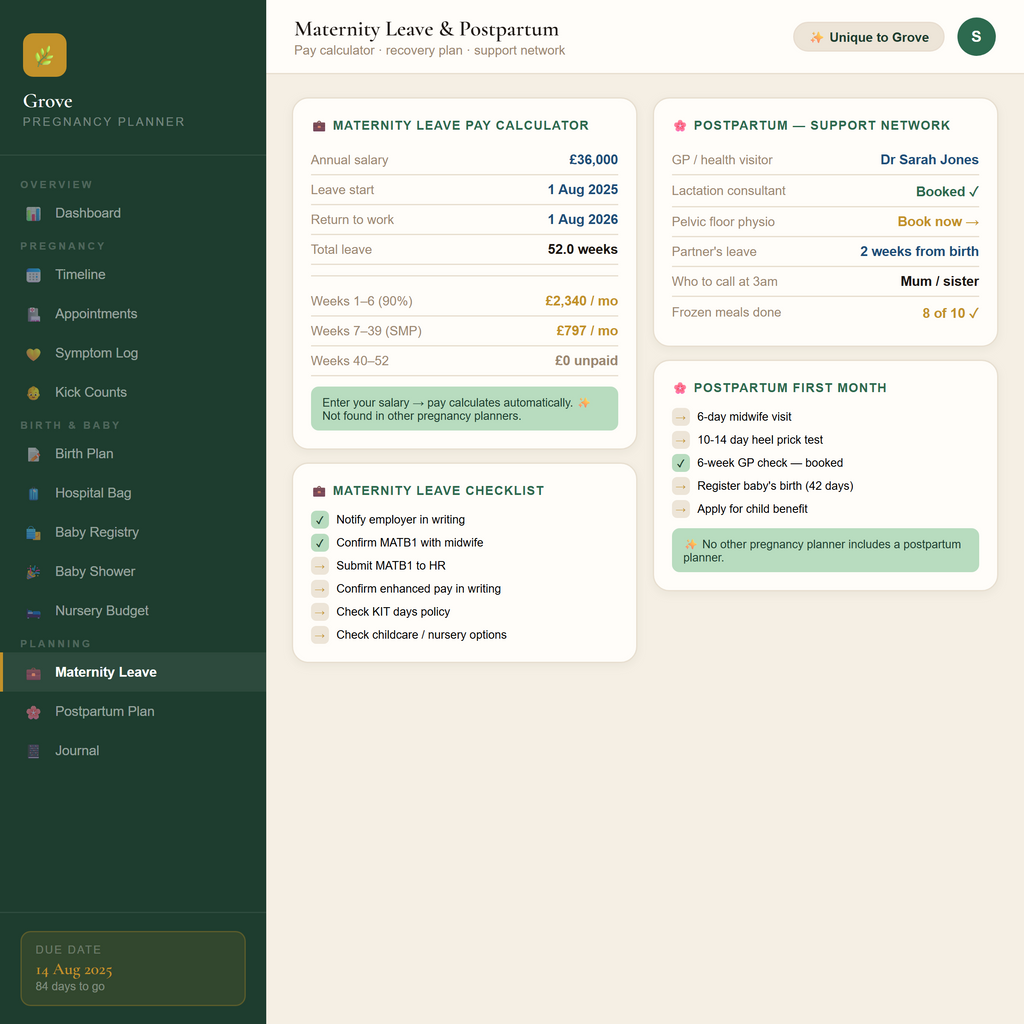 Grove Pregnancy Planner